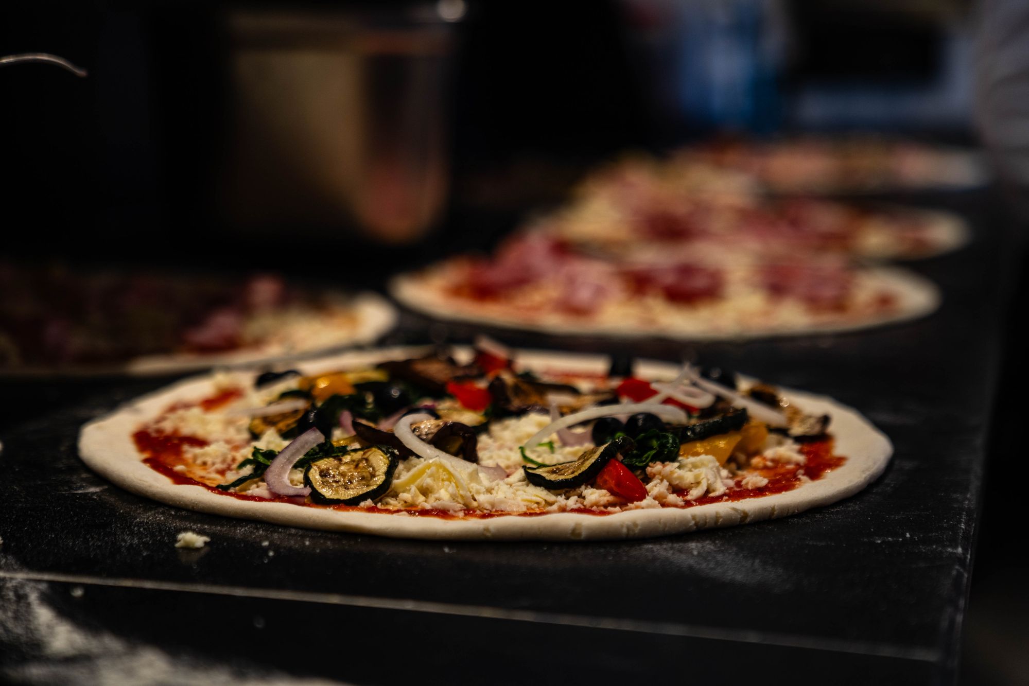 Pizza im Holzofen des Ristorante Colosseo