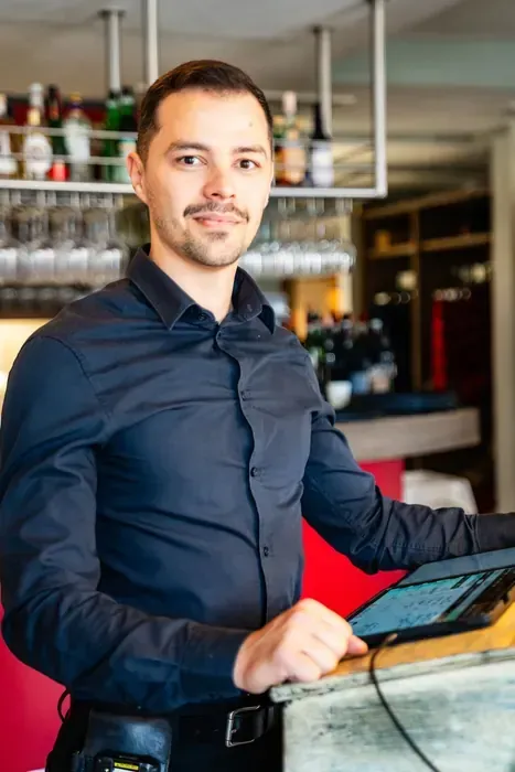 Mitarbeiter im Service des Ristorante Colosseo